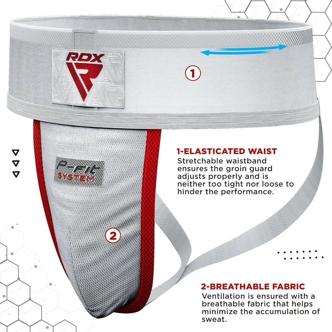 RDX GROIN GUARD SUPPORTER WHITE PLUS GGX- H1W